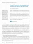 Research paper thumbnail of Recent progress in the management of advanced renal cell carcinoma