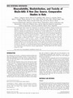 Research paper thumbnail of Bioavailability, biodistribution, and toxicity of biozn-aas: a new zinc source. comparative studies in rats