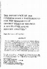 Research paper thumbnail of The importance of the common family background for the similarity of divorce risks of siblings: a multi-level event history analysis