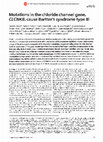 Research paper thumbnail of Mutations in the chloride channel gene, CLCNKB, cause Bartter's syndrome type III