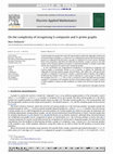 Research paper thumbnail of On the complexity of recognizing S-composite and S-prime graphs