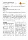 Research paper thumbnail of Fibre, Physical and Mechanical Properties of Ghanaian Hardwoods