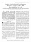 Research paper thumbnail of Varactor-Tunable Second-Order Bandpass Frequency-Selective Surface With Embedded Bias Network