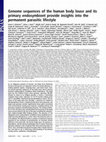 Research paper thumbnail of Genome sequences of the human body louse and its primary endosymbiont provide insights into the permanent parasitic lifestyle (vol 107, pg 12168, 2010)