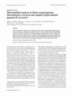 Research paper thumbnail of Microsatellite markers in Fijian crested iguanas (Brachylophus vitiensis) also amplify Fijian banded iguanas (B. fasciatus)