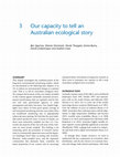 Research paper thumbnail of Our capacity to tell an Australian ecological story