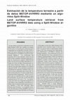 Research paper thumbnail of Estimación de la temperatura terrestre a partir de datos METOP-AVHRR3 mediante un algo- ritmo Split-Window