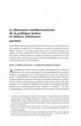 Research paper thumbnail of La dimension méditerranéenne de la politique Justice et Affaires intérieures 1