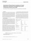 Research paper thumbnail of Stereotactic Photon Beam Irradiation of Uveal Melanoma: Indications and Experience at the University of Vienna since 1997