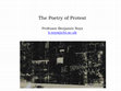 Research paper thumbnail of The Poetry of Protest