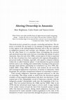 Research paper thumbnail of Altering ownership in Amazonia