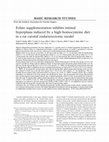 Research paper thumbnail of Folate supplementation inhibits intimal hyperplasia induced by a high-homocysteine diet in a rat carotid endarterectomy model