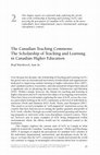 Research paper thumbnail of The Canadian Teaching Commons: The Scholarship of Teaching and Learning in Canadian Higher Education