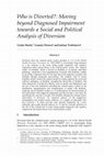 Research paper thumbnail of Who is Diverted?: Moving beyond Diagnosed Impairment towards a Social and Political Analysis of Diversion