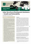 Research paper thumbnail of Cyber Security as Development Assistance – Growth and Vulnerability