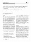 Research paper thumbnail of Direct Cost of Critical Illness Associated Healthcare Expenditures among Children Admitted in Pediatric Intensive Care Unit in Rural India