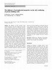 Research paper thumbnail of The influence of petrophysical properties on the salt weathering of porous building rocks