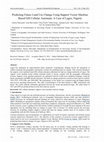 Research paper thumbnail of Predicting Future Land Use Change Using Support Vector Machine Based GIS Cellular Automata: A Case of Lagos, Nigeria