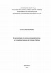 Research paper thumbnail of A representação em arenas extraparlamentares: os Conselhos Gestores de Políticas Públicas