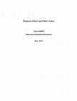 Research paper thumbnail of Business Ethics and Public Policy