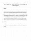 Research paper thumbnail of Harman, R. Ahn, S., & Bogue, B. (2016). Reflective Language Teacher Education: Fostering Discourse Awareness through Critical Performative Pedagogy. Teaching and Teacher Education