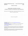 Research paper thumbnail of Development and Policies Research Center (DEPOCEN) Center for Analysis and Forecasting (CAF) Comments Are Welcome FOREIGN DIRECT INVESTMENT IN VIETNAM: IS THERE ANY EVIDENCE OF TECHNOLOGICAL SPILLOVER EFFECTS