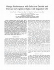 Research paper thumbnail of Outage Performance with Selection Decode and Forward in Cognitive Radio with Imperfect CSI