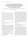 Research paper thumbnail of AN AUTOMATED METHOD TO ESTIMATE FEMORAL SHAPE AND MINERAL MASS