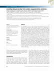 Research paper thumbnail of Avoiding bio‐perversity from carbon sequestration solutions [2012]