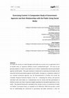 Research paper thumbnail of Exercising Control: A Comparative Study of Government Agencies and their Relationships with the Public Using Social Media