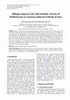 Research paper thumbnail of Silibinin Improves the Anti-arthritic Activity of Methotrexate in Zymosan-Induced Arthritis in Rats