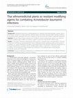 Research paper thumbnail of Thai ethnomedicinal plants as resistant modifying agents for combating Acinetobacter baumannii infections