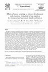 Research paper thumbnail of Effects of spray targeting on mixture development and emissions formation in late-injection low-temperature heavy-duty diesel combustion