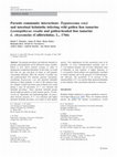 Research paper thumbnail of Parasite community interactions: Trypanosoma cruzi and intestinal helminths infecting wild golden lion tamarins Leontopithecus rosalia and golden-headed lion …