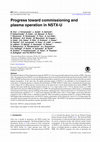 Research paper thumbnail of Progress toward commissioning and plasma operation in NSTX-U