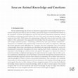 Research paper thumbnail of Sosa on Animal Knowledge and Emotions