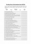 Research paper thumbnail of The Big Three Perfectionism Scale (BTPS)