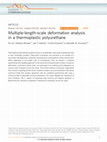 Research paper thumbnail of Multiple-length-scale deformation analysis in a thermoplastic polyurethane