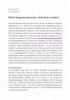 Research paper thumbnail of Kölner Integrationskonzept - Jeder Jeck is anders?