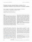 Research paper thumbnail of Propionate increases neuronal histone acetylation, but is metabolized oxidatively by glia. Relevance for propionic acidemia