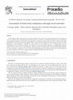 Research paper thumbnail of Assessment of Transversal Competences through Social Networks