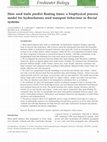 Research paper thumbnail of How seed traits predict floating times: a biophysical process model for hydrochorous seed transport behaviour in fluvial systems