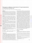 Research paper thumbnail of Policosanol is ineffective in the treatment of hypercholesterolemia: a randomized controlled trial