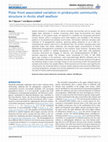 Research paper thumbnail of Polar front associated variation in prokaryotic community structure in Arctic shelf seafloor