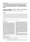 Research paper thumbnail of In vivo Antioxidant Potential of Thespesia populnea L., Bark Extract against Mercury Induced Oxidative Stress