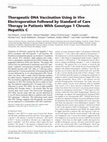 Research paper thumbnail of Therapeutic DNA Vaccination Using In Vivo Electroporation Followed by Standard of Care Therapy in Patients With Genotype 1 Chronic Hepatitis C