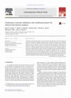 Research paper thumbnail of Continuous covariate imbalance and conditional power for clinical trial interim analyses