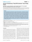 Research paper thumbnail of Ancient evolutionary trade-offs between yeast ploidy states