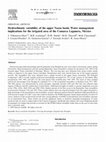 Research paper thumbnail of Hydroclimatic variability of the upper Nazas basin: Water management implications for the irrigated area of the Comarca Lagunera, Mexico