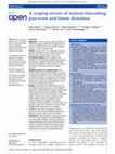 Research paper thumbnail of A scoping review of malaria forecasting: past work and future directions